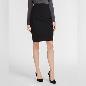 Express High Waisted Soft & Sleek Black Pencil Skirt